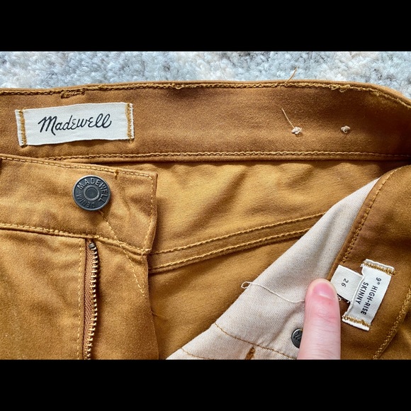 Madewell 9” High Rise Sateen Skinny Jeans - Picture 2 of 6